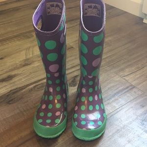 Girls Bogs Rubber Rain Boot Size 2